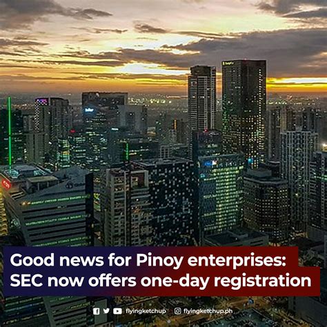 Good news for Pinoy enterprises: SEC now offers one.
